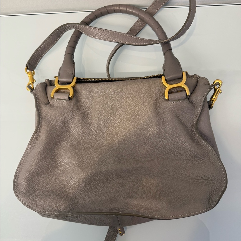 Chloe’s Small Gray Marcie Satchel - Picture 2 of 4